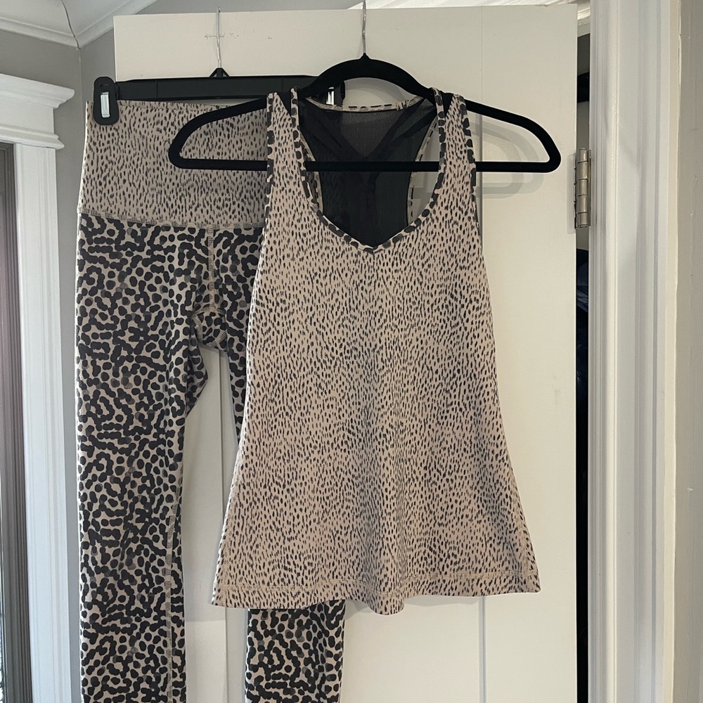 Lululemon workout gear.